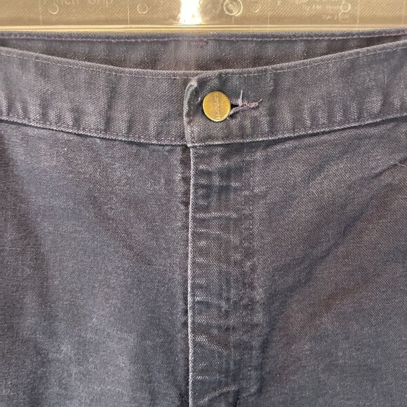 Carhartt Carpenter Pants Mens 40x32 Navy Blue Duck Canvas Relaxed Fit Loose Work - Picture 4 of 9